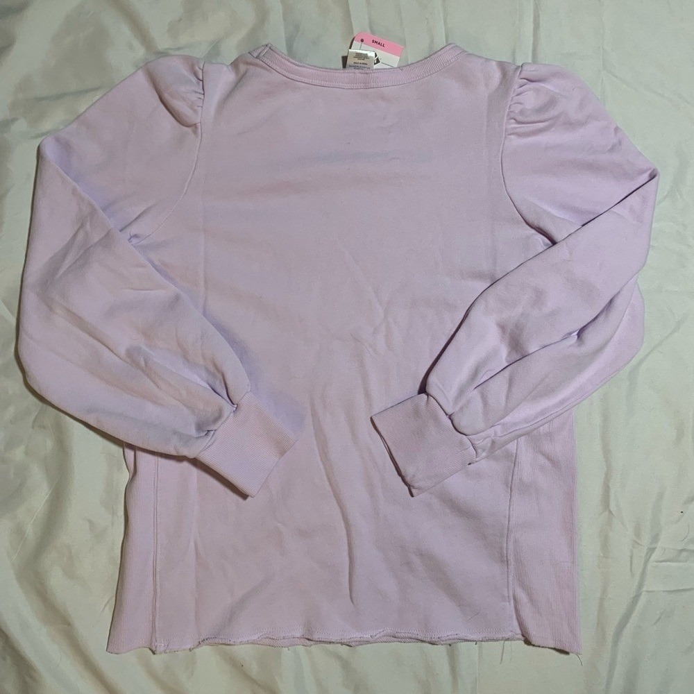 Member's Mark Long Sleeve crew neck pale Lilac Sweatshirt french Terry